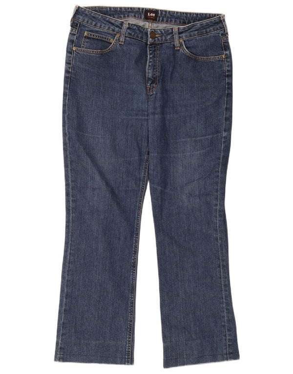 Lee Mens Bootcut Jeans W33 L33 Blue Cotton