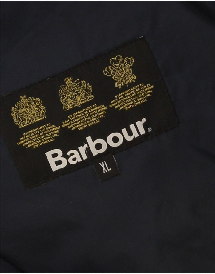 Barbour Mens Quilted Jacket UK 42 XL Navy Blue