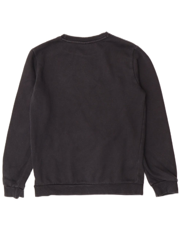 Puma Boys Graphic Sweatshirt Jumper 13-14 Years Black Cotton