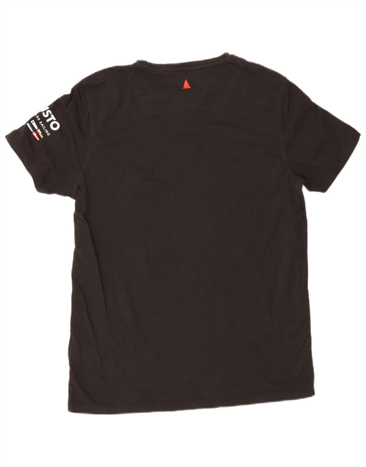 Musto Mens Graphic T-Shirt Top Medium Black Cotton