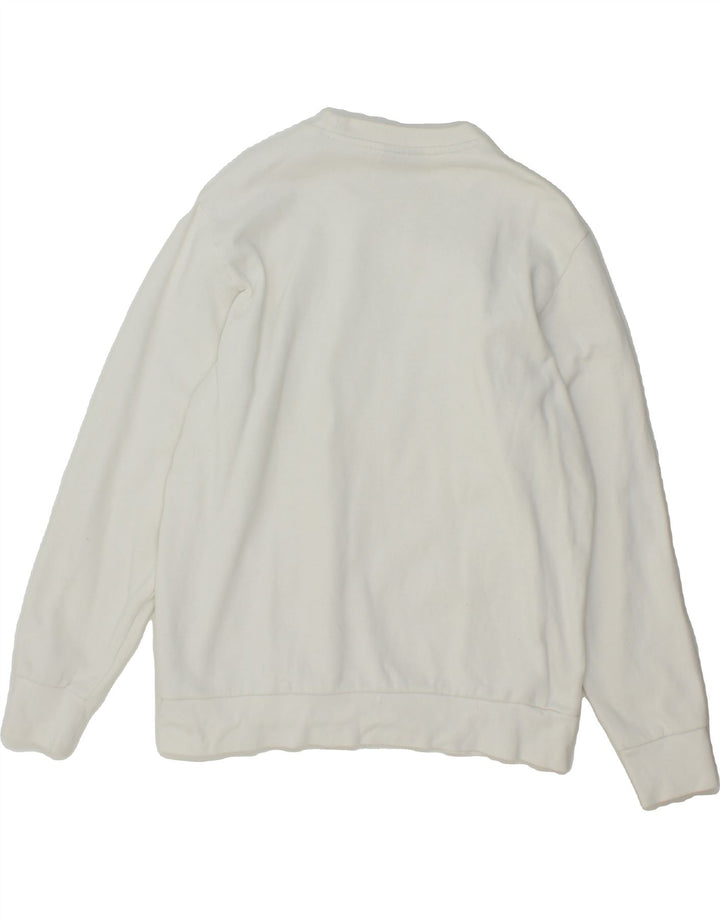 LOTTO Mens Sweatshirt Jumper 2XL White Cotton Vintage Lotto and Second-Hand Lotto from Messina Hembry 