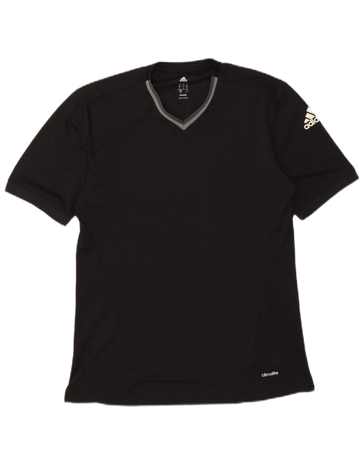 Adidas Mens Climalite T-Shirt Top Small Black Polyester