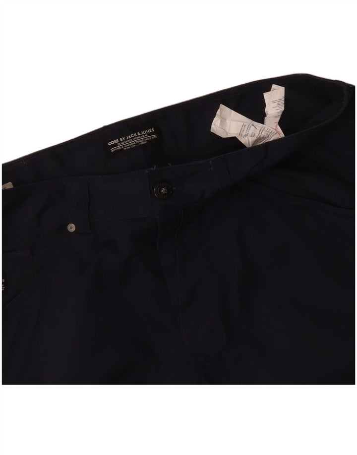 JACK & JONES Mens Casual Shorts W40 XL Navy Blue Cotton