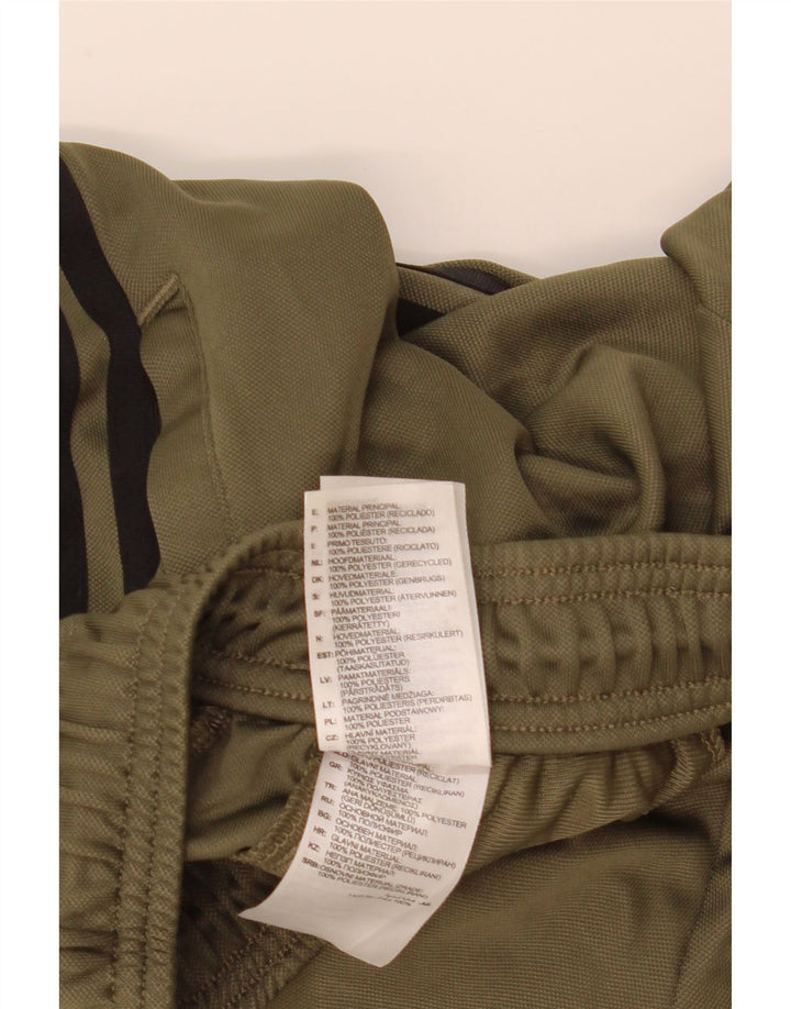 Adidas Mens Aeroready Tracksuit Trousers Medium Khaki Polyester