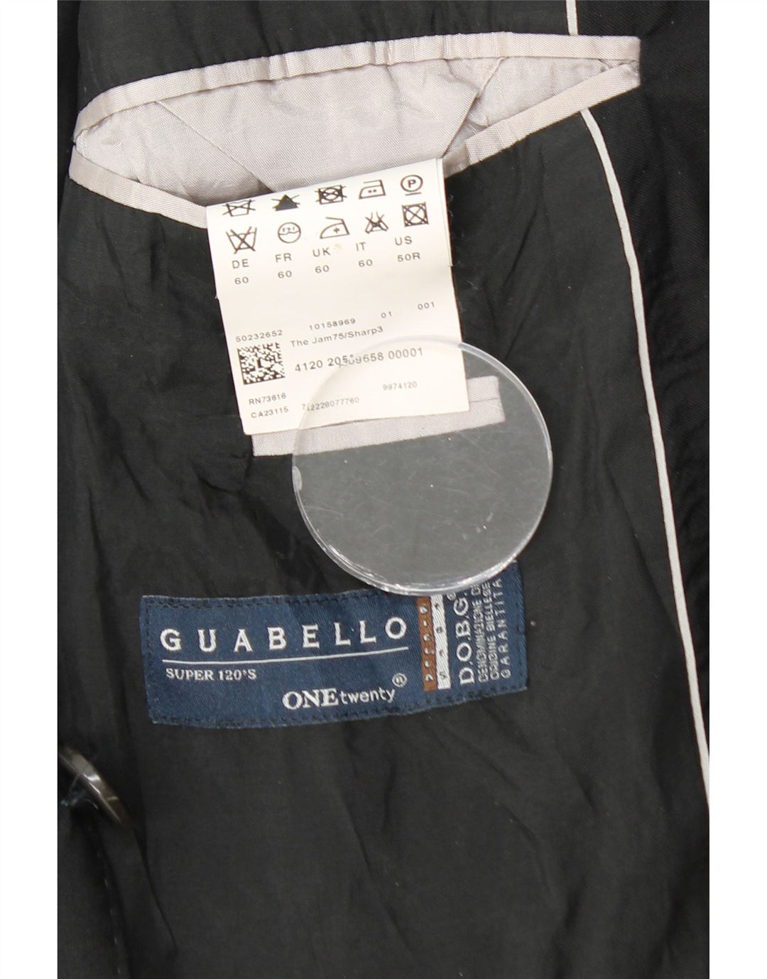 HUGO BOSS Mens Guabello 2 Button Blazer Jacket UK 40 Large Black Viscose