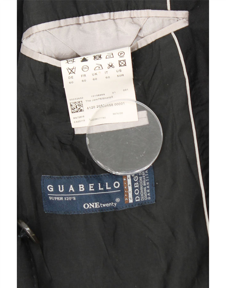 HUGO BOSS Mens Guabello 2 Button Blazer Jacket UK 40 Large Black Viscose