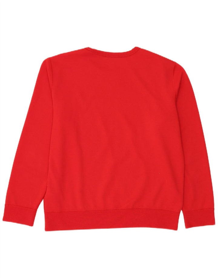 Polo Ralph Lauren Mens Sweatshirt Jumper Large Red Polyester