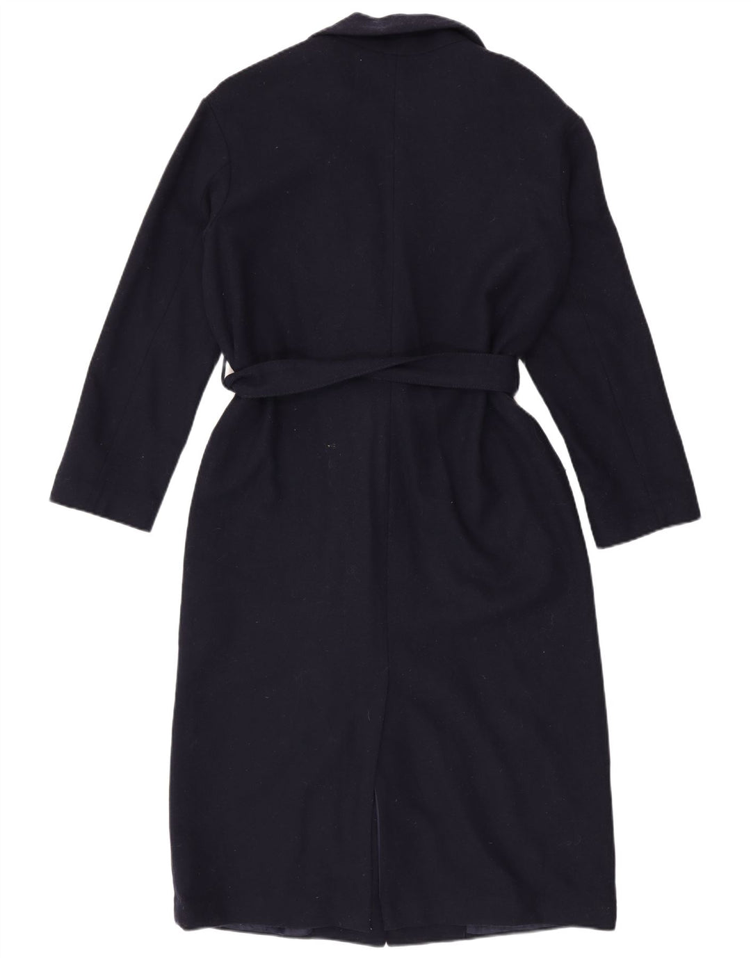 Levi's Womens Overcoat UK 14 Medium Navy Blue Wool
