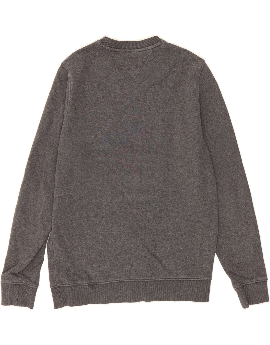TOMMY HILFIGER Mens Graphic Sweatshirt Jumper Small Grey Vintage Tommy Hilfiger and Second-Hand Tommy Hilfiger from Messina Hembry 