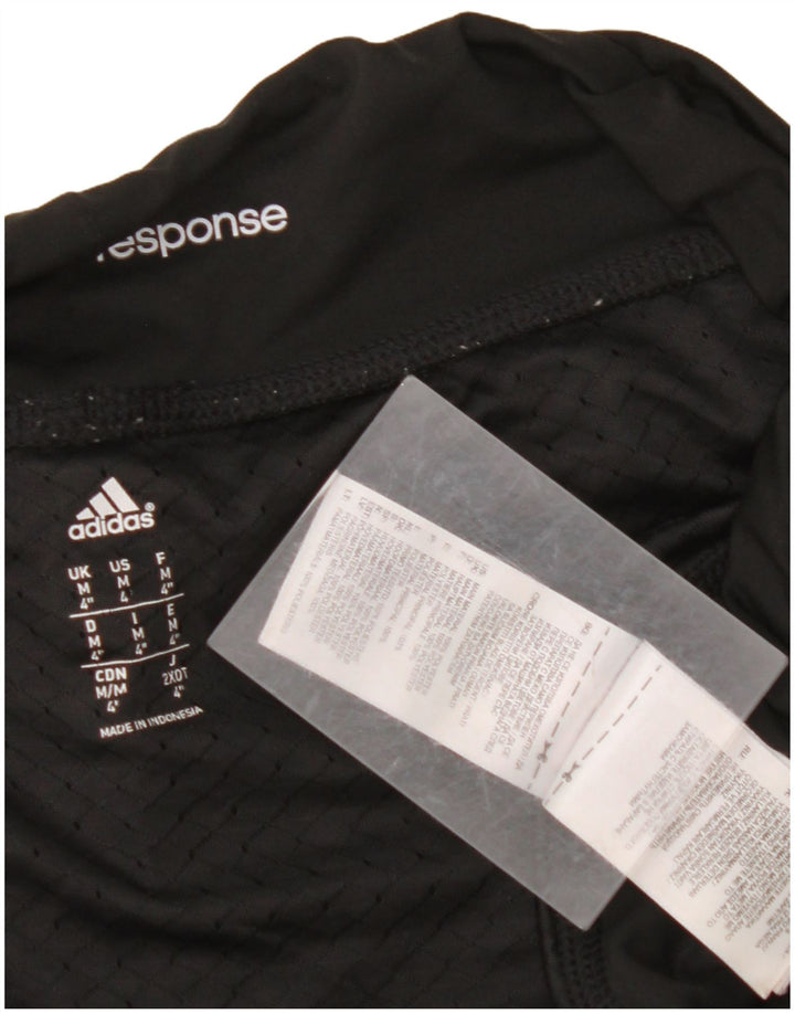 ADIDAS Womens Sport Shorts UK 14 Medium Black Polyester