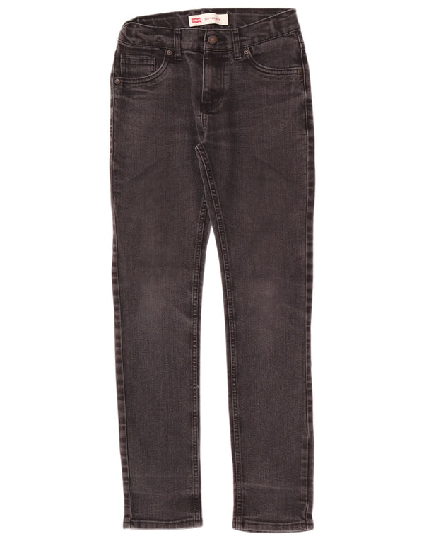 Levi's Boys 510 Skinny Jeans 13-14 Years W26 L29 Black Cotton