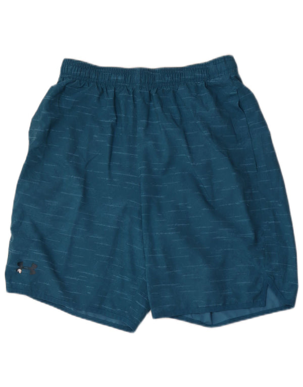 UNDER ARMOUR Mens Heat Gear Sport Shorts Medium  Blue Flecked Polyester