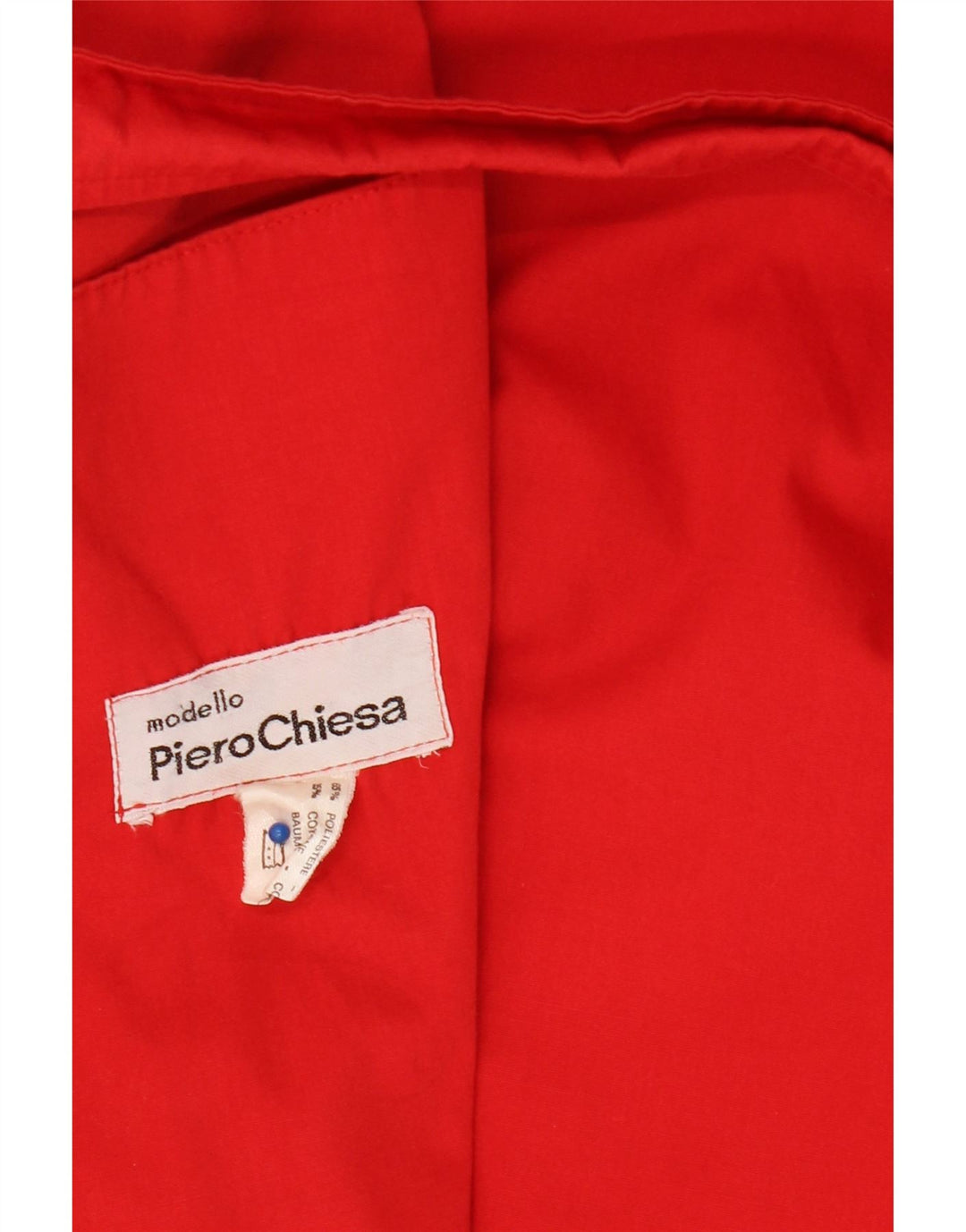 VINTAGE Womens Trench Coat UK 14 Medium Red Polyester