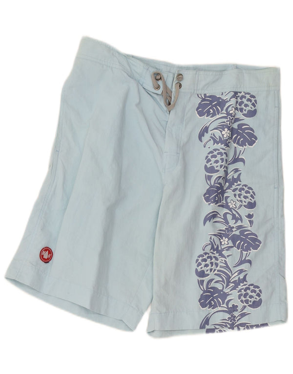 Murphy & Nye Mens Graphic Swimming Shorts XL Blue Floral Polyamide