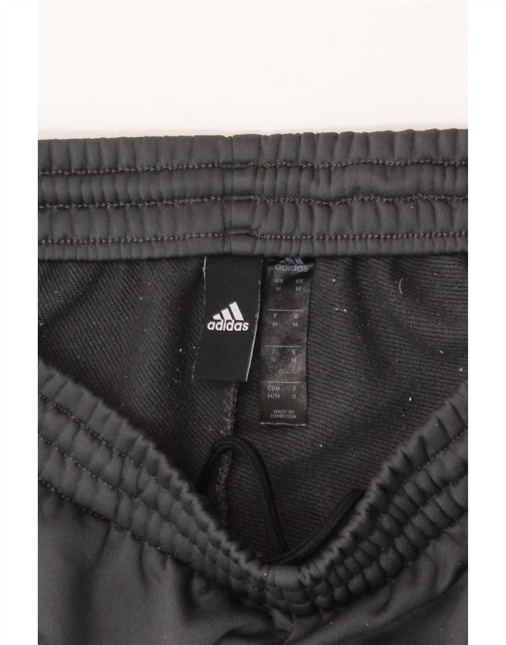 Adidas Mens Tracksuit Trousers Medium Grey Polyester