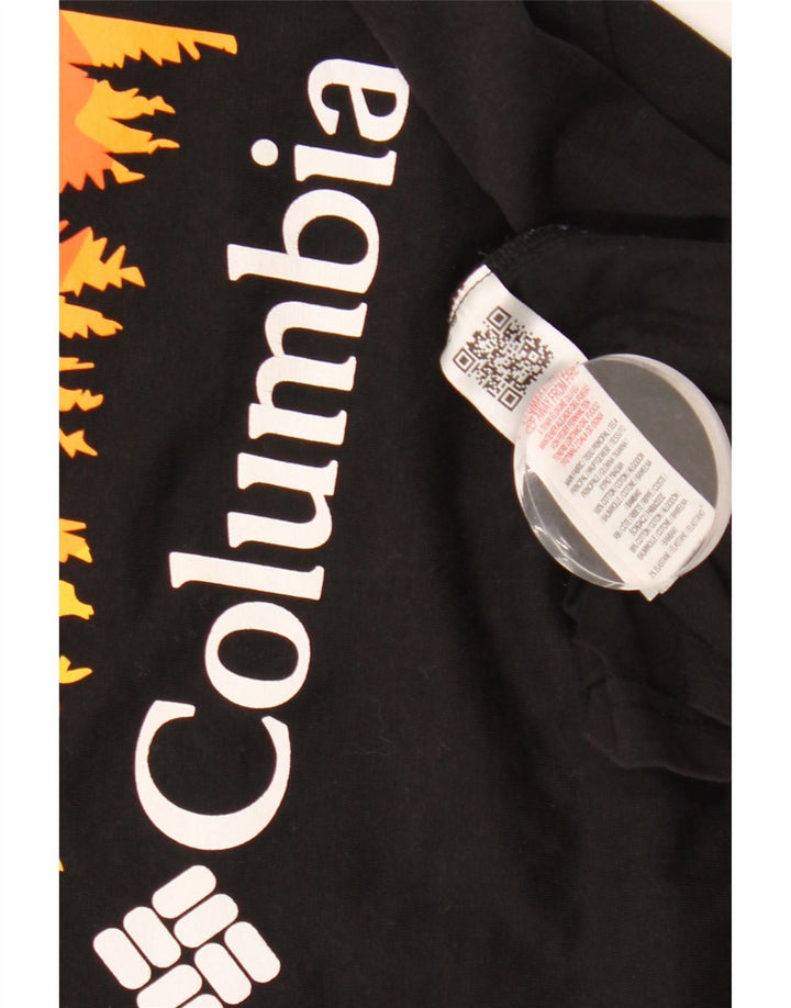 Columbia Mens Graphic T-Shirt Top Medium Black Cotton