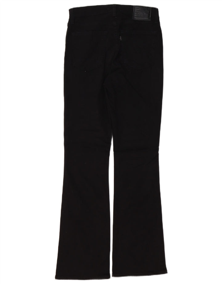 LEVI'S Womens 725 High Rise Bootcut Jeans W28 L30  Black Cotton