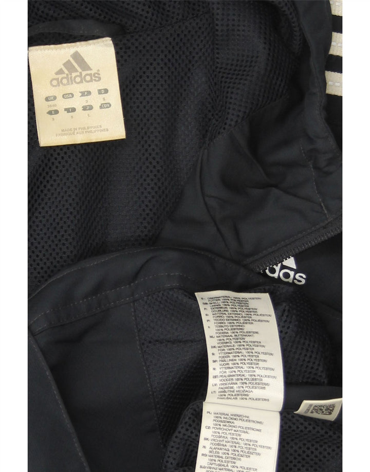 Adidas Mens Clima Proof Rain Jacket UK 38/40 Medium Navy Blue Polyester