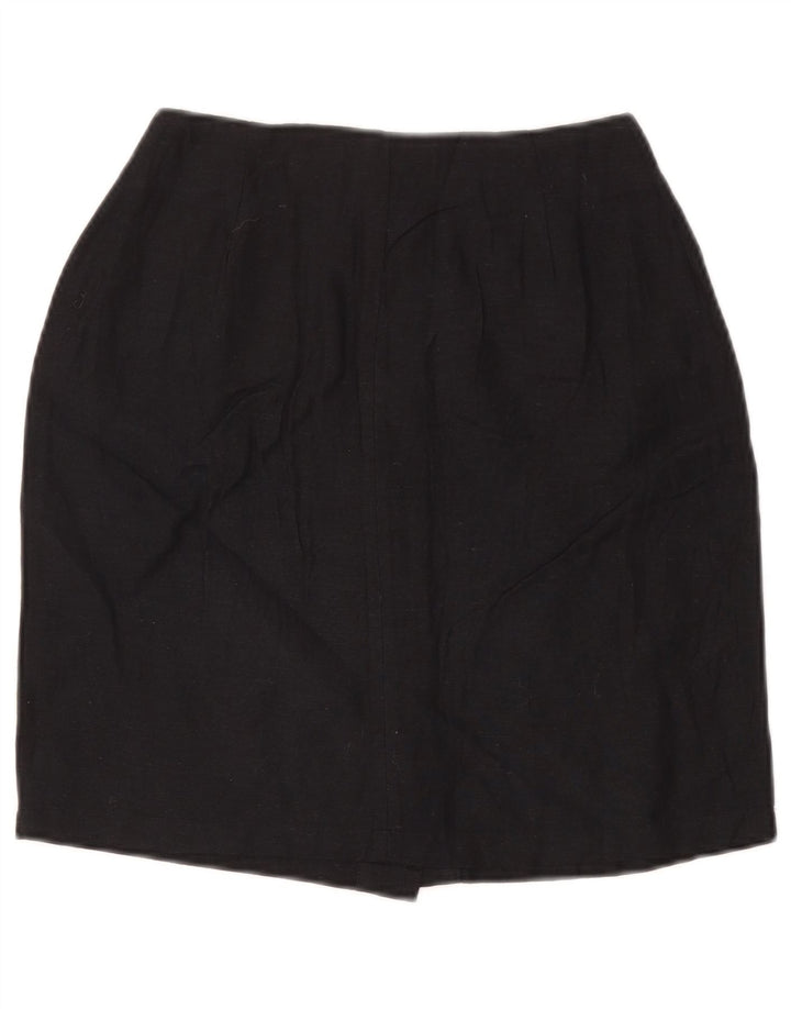 Vintage Womens Pencil Skirt IT 42 Medium W28 Navy Blue