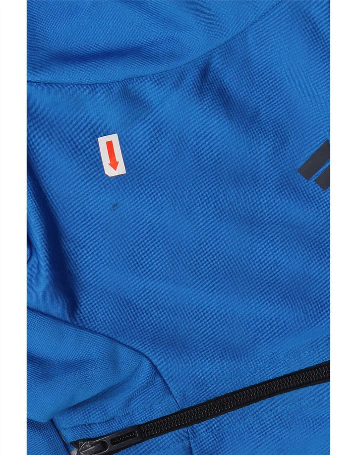 Adidas Womens Tracksuit Top Jacket UK 12 Medium Navy Blue Colourblock
