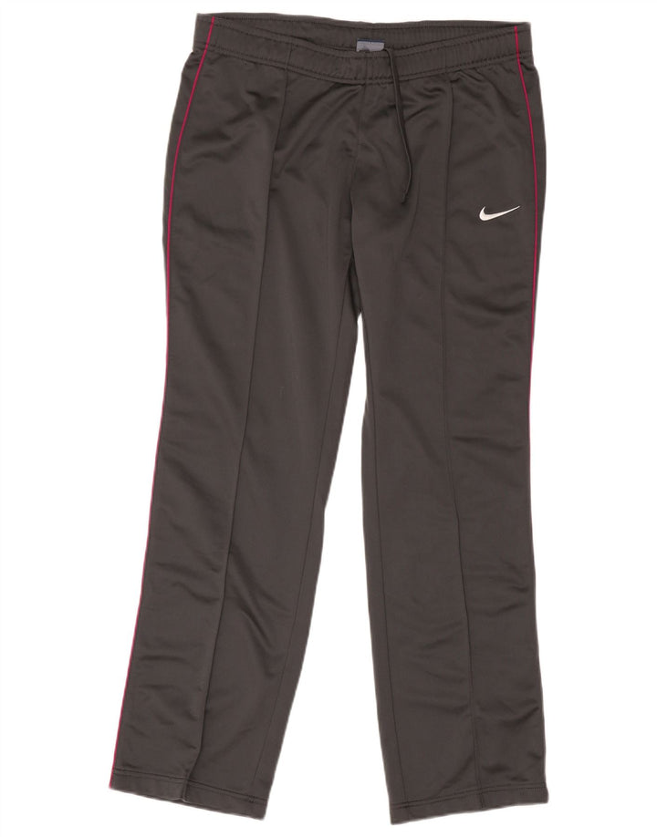 Nike Womens Tracksuit Trousers UK 16 Large Grey Polyester