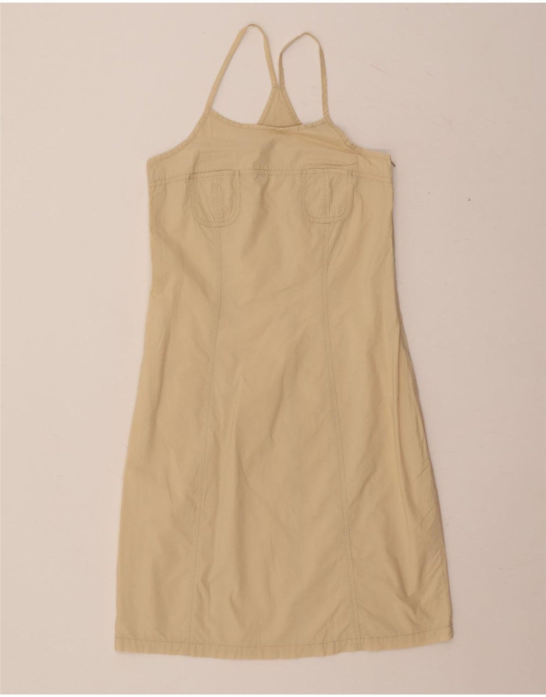 Sergio Tacchini Womens Halter Dress UK 4 XS Beige