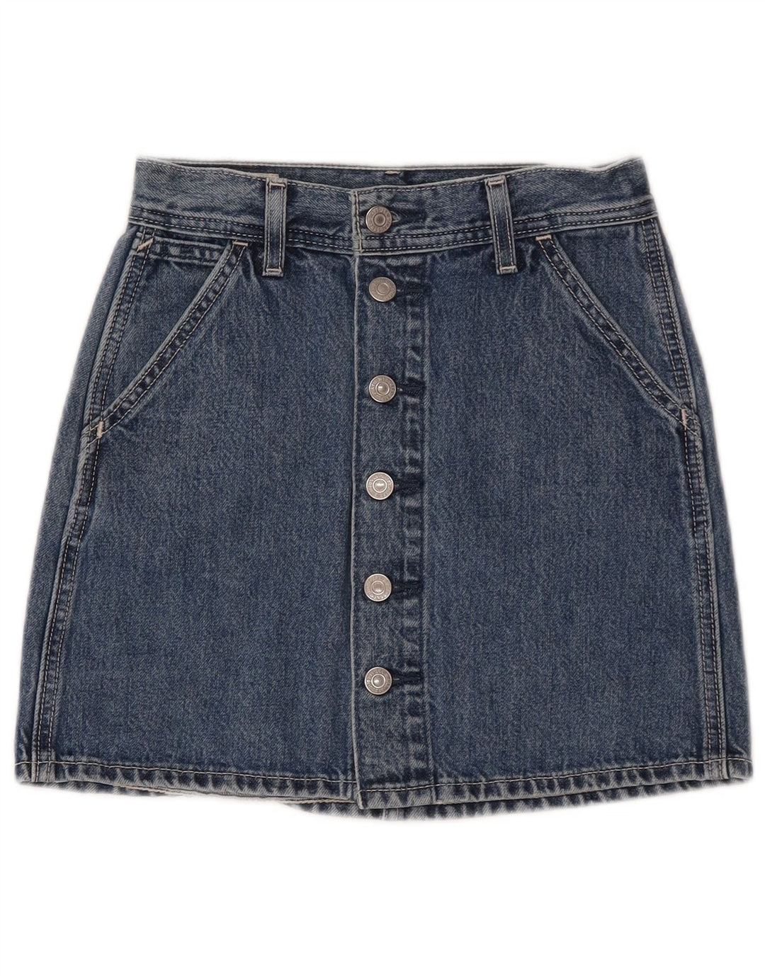Levi's Womens Denim Skirt W23 2XS Blue Cotton