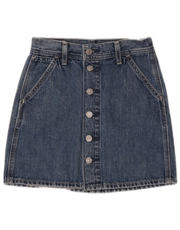 Levi's Womens Denim Skirt W23 2XS Blue Cotton