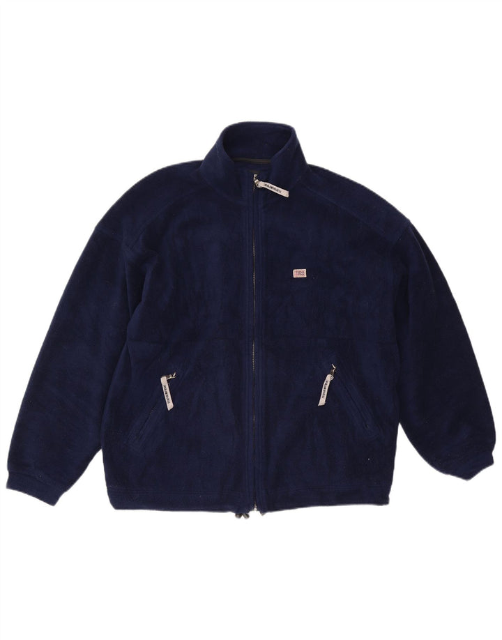 Think Pink Mens Fleece Jacket UK 40 Large Navy Blue
