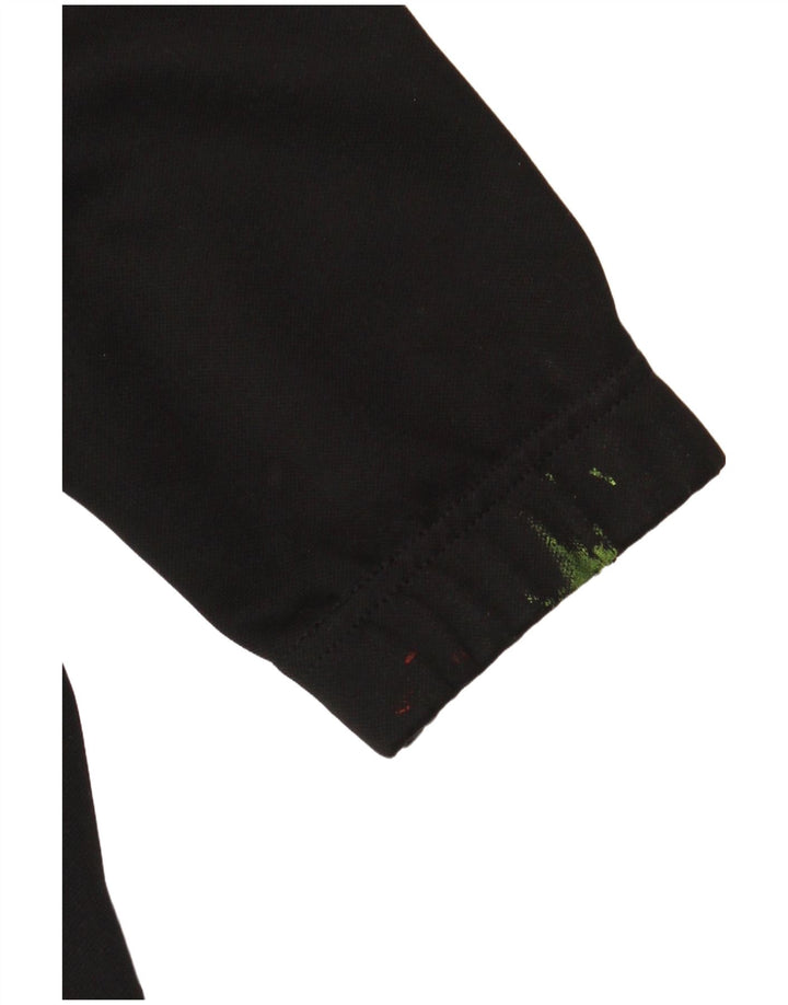 ADIDAS Mens Climalite Tracksuit Top Jacket Medium Black Polyester