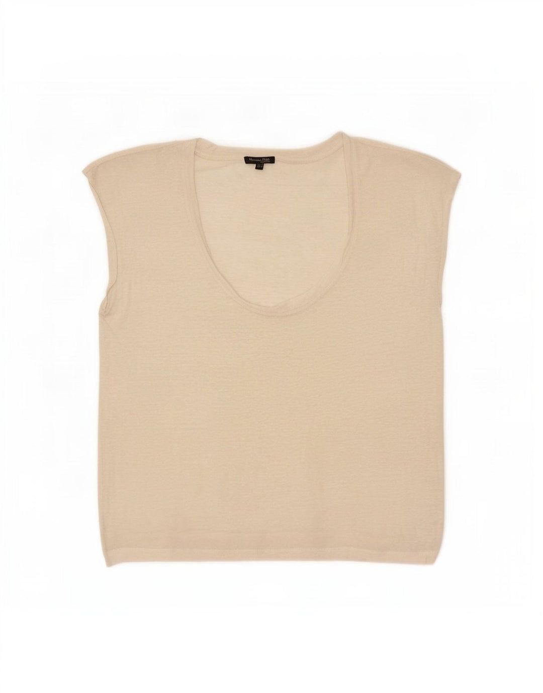 Massimo Dutti Womens Vest Top UK 14 Medium Off White