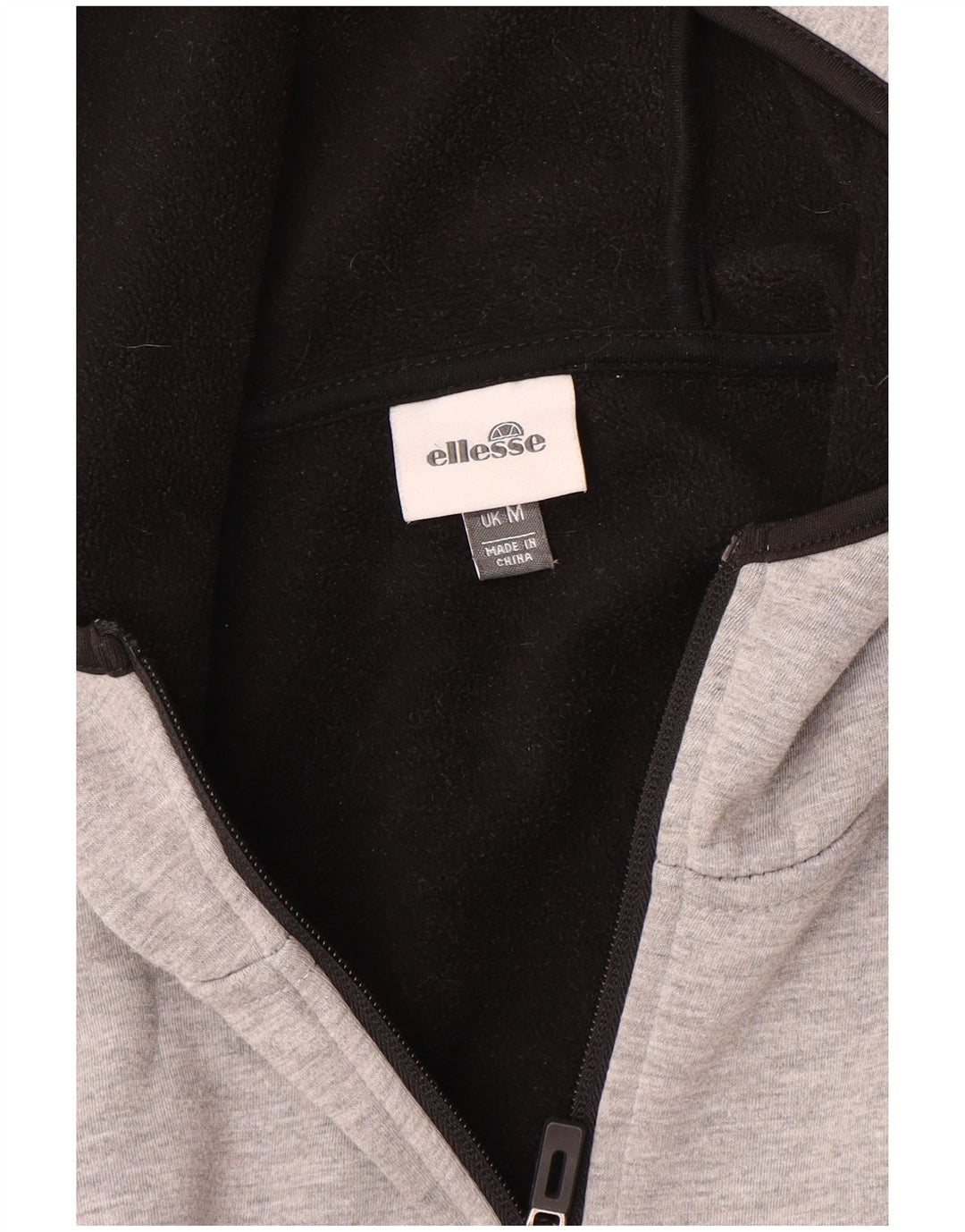 Ellesse Mens Zip Hoodie Sweater Medium Grey