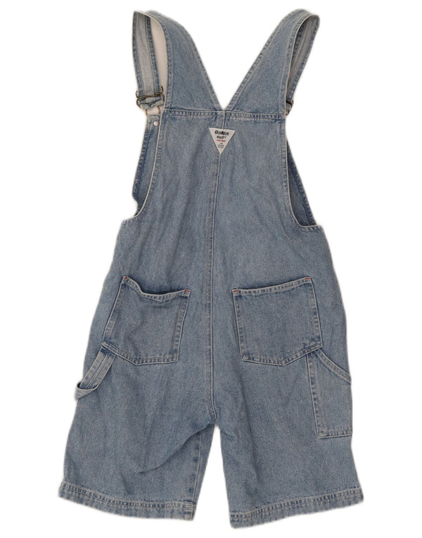 Osh Kosh Girls Dungarees Cargo Denim Shorts 7-8 Years W26 Blue