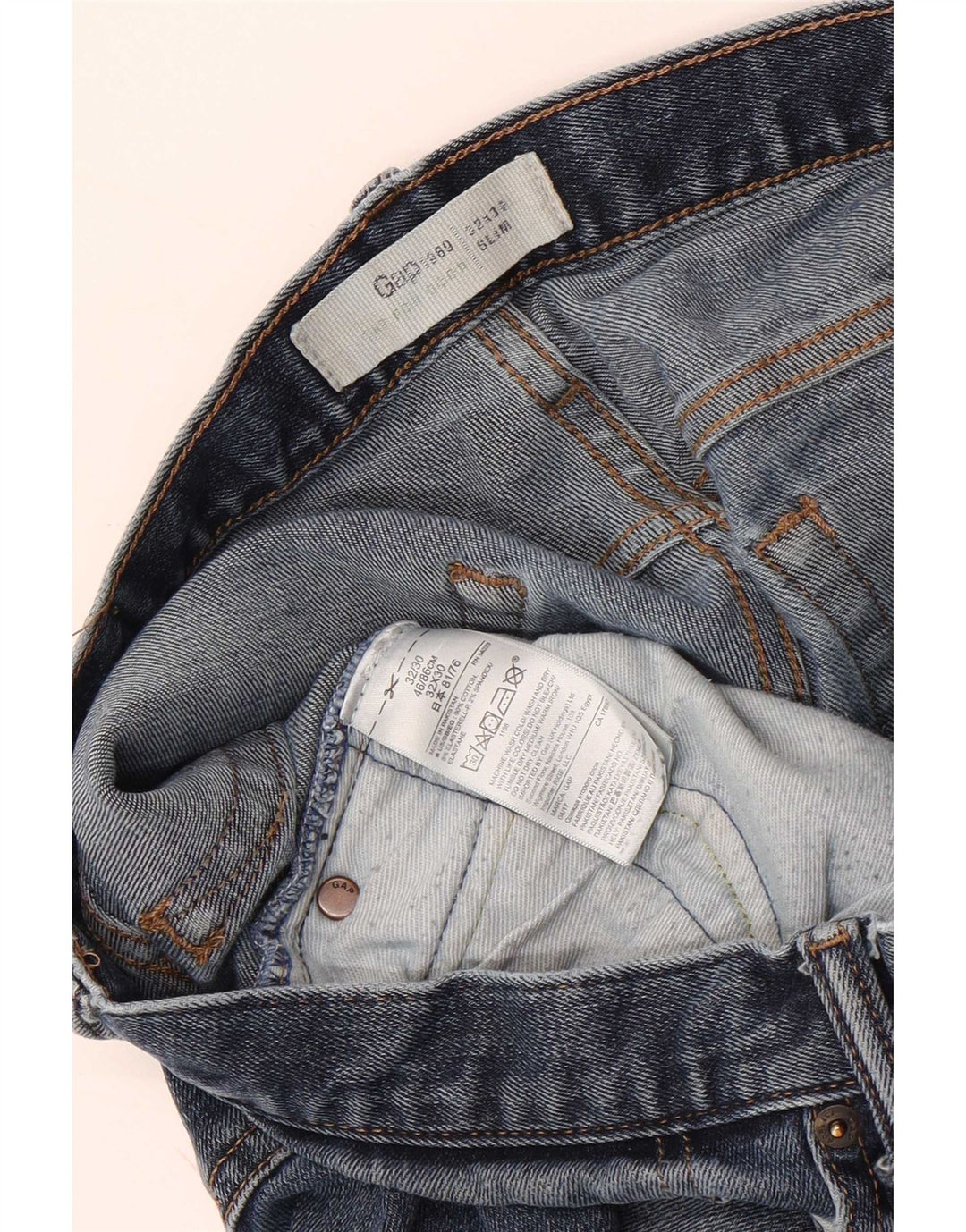 Gap Womens Slim Jeans W32 L30 Blue Cotton
