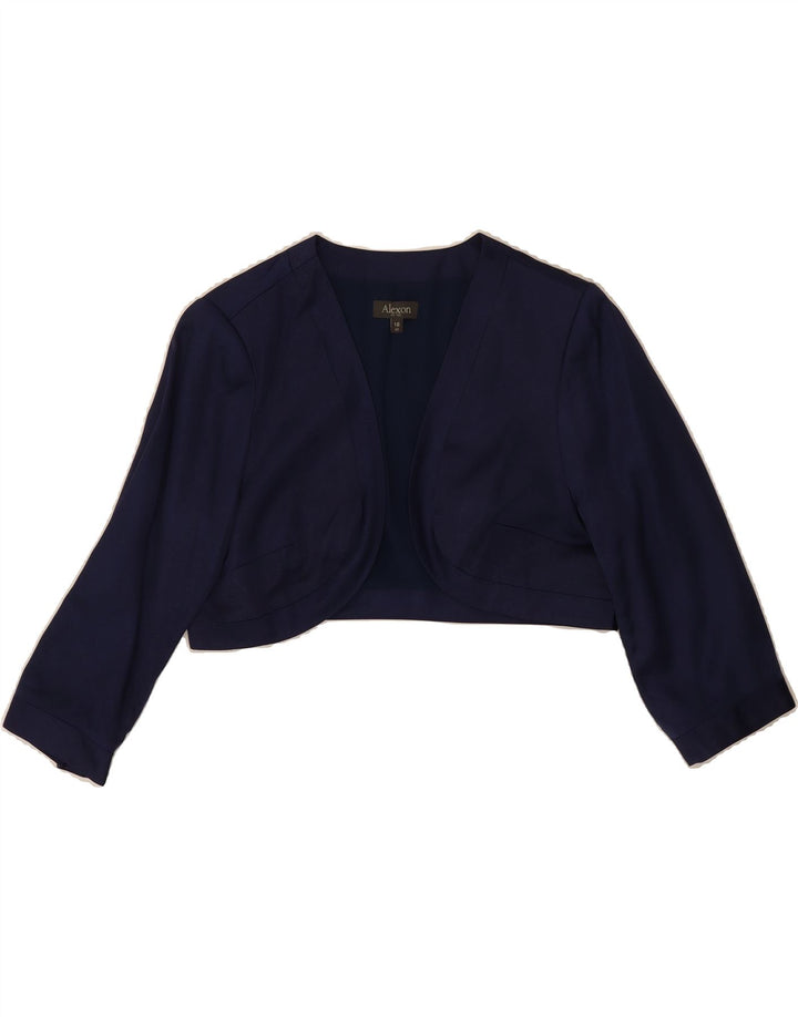 ALEXON Womens Blouse Top UK 16 Large  Navy Blue Viscose Vintage ALEXON and Second-Hand ALEXON from Messina Hembry 