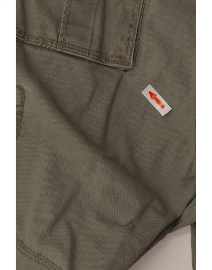 Celio Mens Graphic Cargo Bermuda Shorts W32 Medium Green