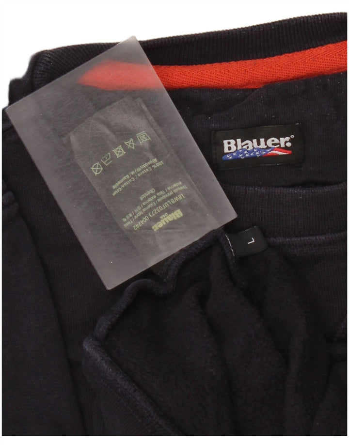 Blauer Boys Graphic Sweatshirt Jumper 13-14 Years Large Navy Blue Cotton