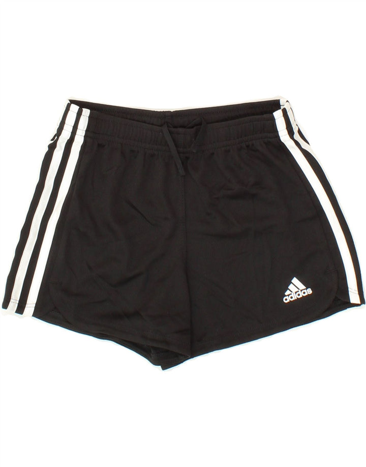 ADIDAS Boys Sport Shorts 7-8 Years Small Black Polyester Vintage Adidas and Second-Hand Adidas from Messina Hembry 