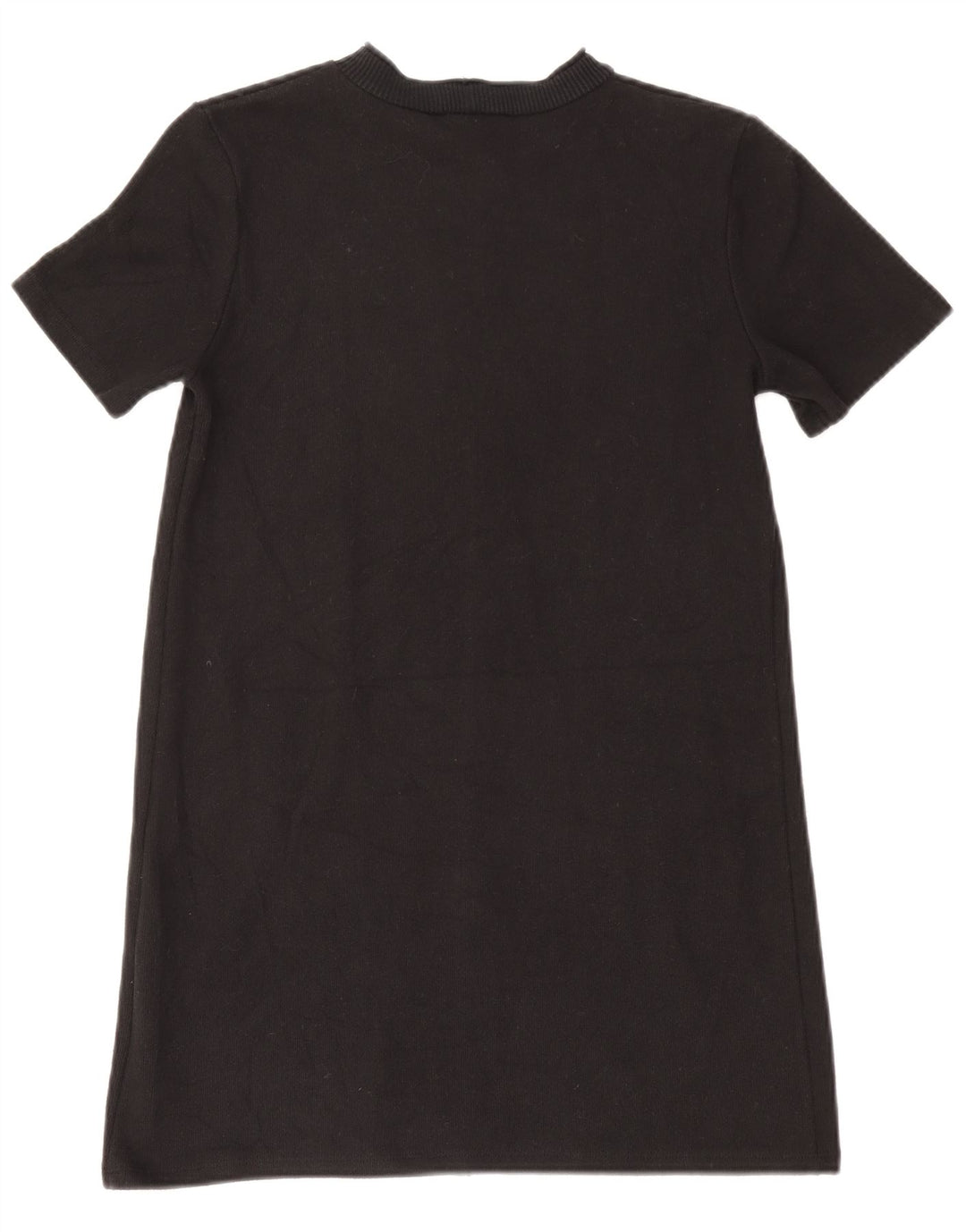 Zara Womens Jumper Dress UK 14 Medium Black Polyester