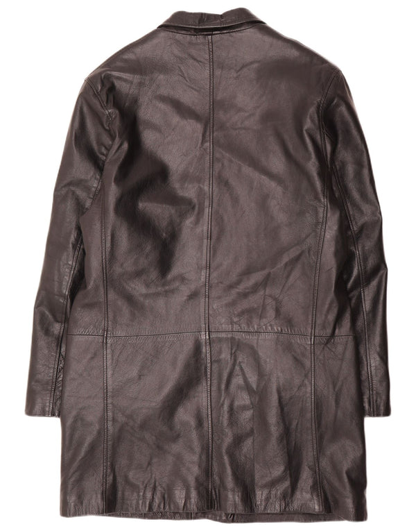 Conbipel Mens Leather Coat IT 52 Large Black