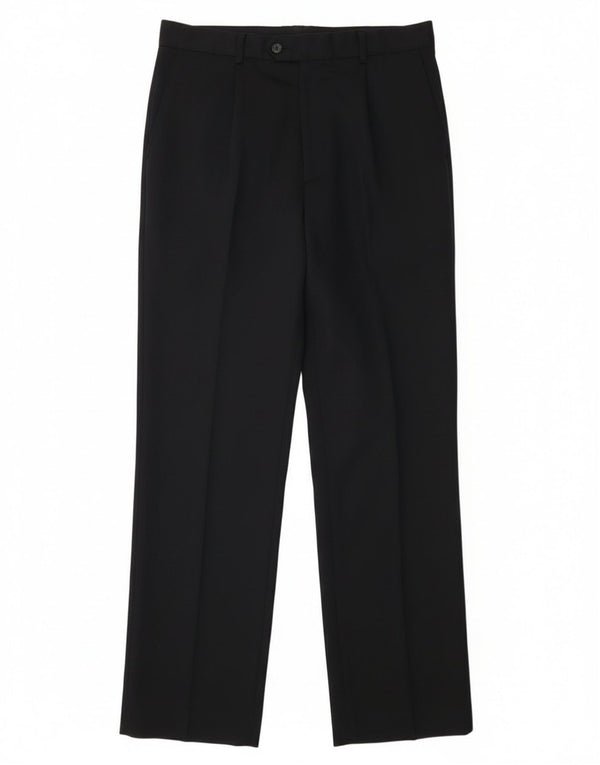 St. Bernard Womens Straight Suit Trousers EU 42 Large W32 L31 Navy Blue