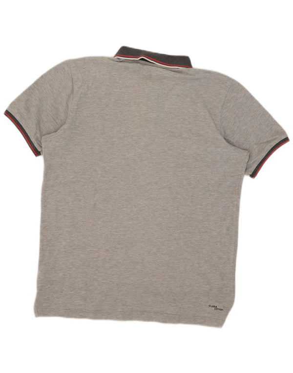 Adidas Mens Clima 365 Polo Shirt Medium Grey Cotton