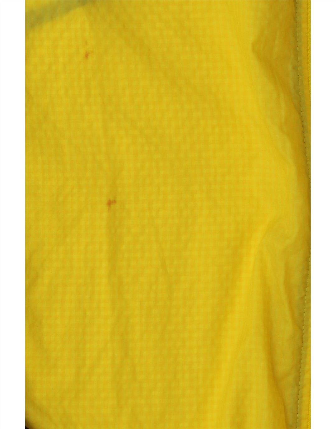 ADIDAS Mens Graphic Hooded Rain Jacket UK 36 Small Yellow Check Polyester