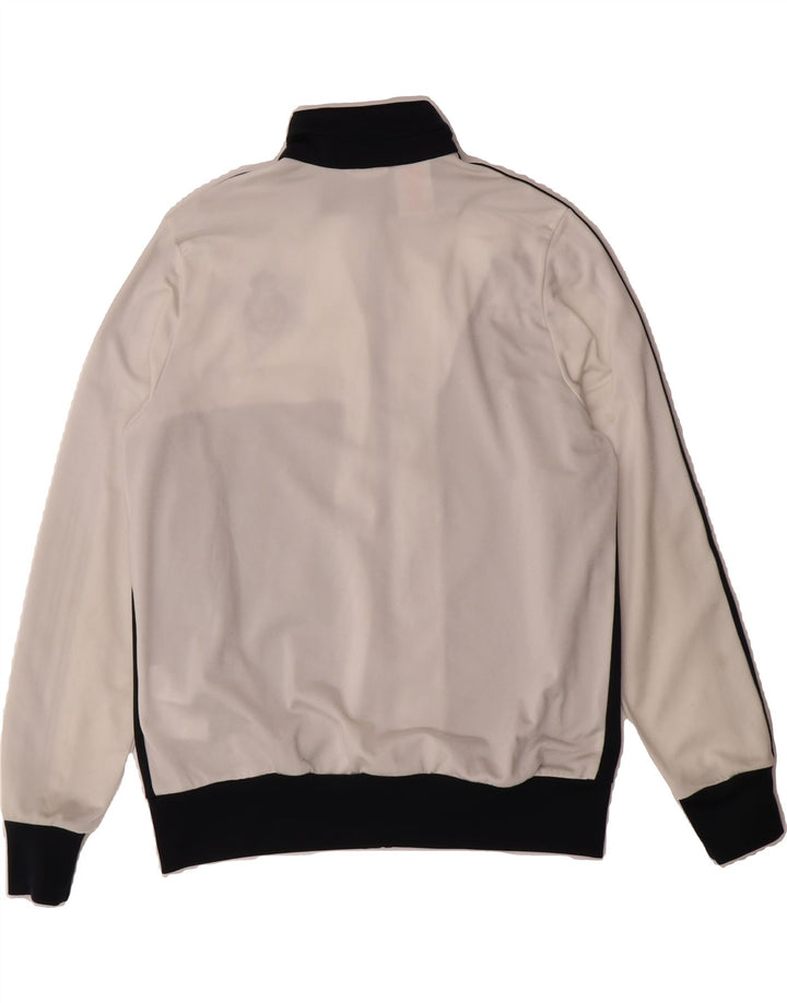 ADIDAS Boys Tracksuit Top Jacket 13-14 Years Black Colourblock Polyester Vintage Adidas and Second-Hand Adidas from Messina Hembry 