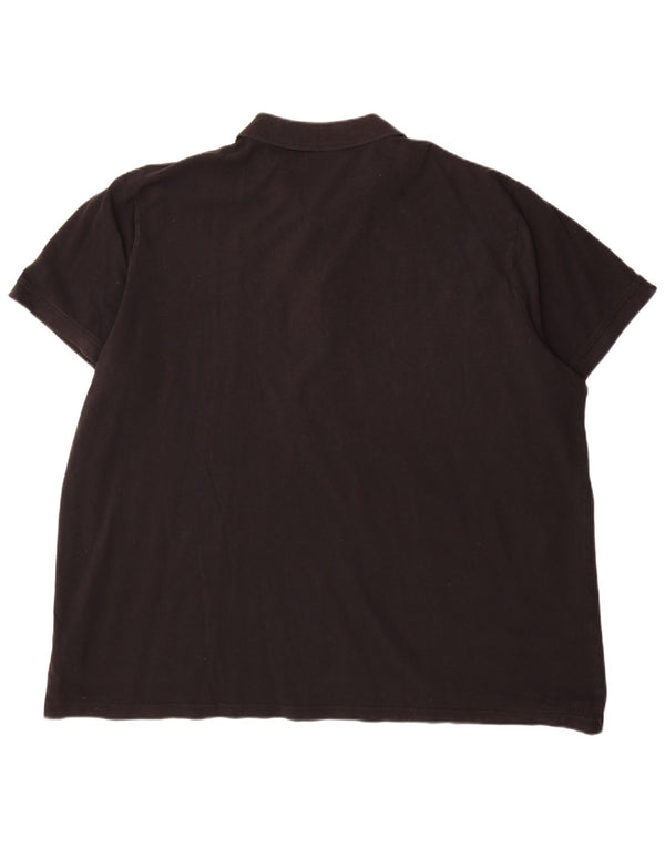 Kappa Mens Polo Shirt 4XL Black Cotton