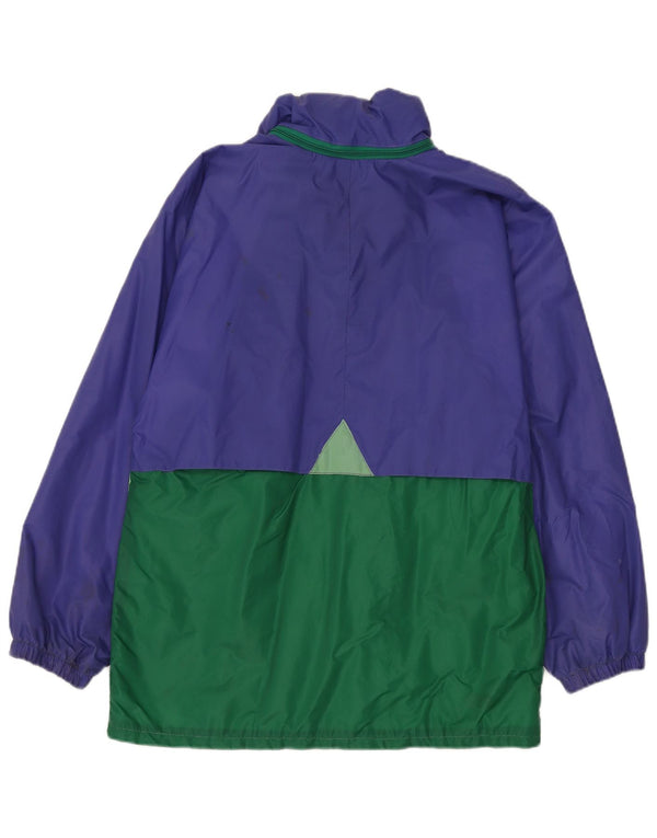 K-WAY Mens Windbreaker Jacket UK 38 Medium Purple Colourblock Polyamide