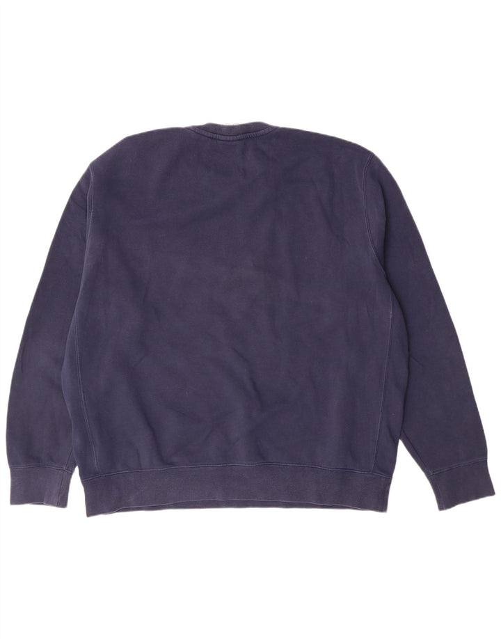 Nike Mens Sweatshirt Jumper Large Navy Blue Cotton
