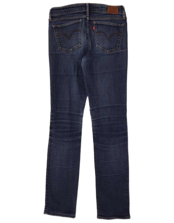 LEVI'S Womens 712 Distressed Slim Jeans W27 L30 Blue Cotton