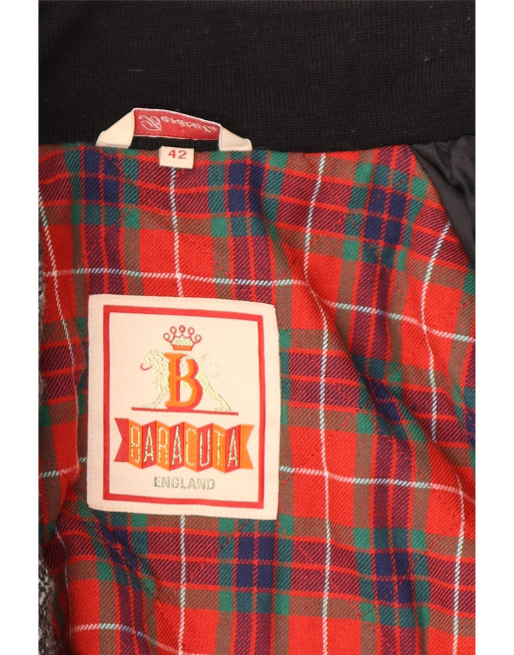 Baracuta Mens Bomber Jacket UK 42 XL Grey Flecked Classic