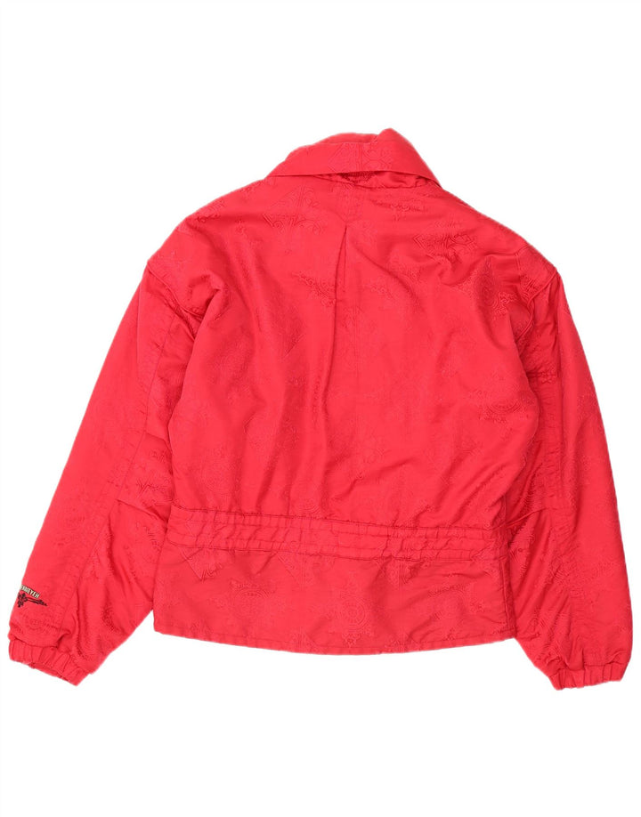 OBERMEYER Womens Ski Jacket US 10 Large Red Paisley Polyester